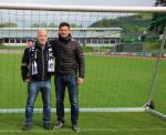 Jürgen Philipp und Hans-Joachim Schmidt präsentierten den SV Haslach beim Tag der Vereine.