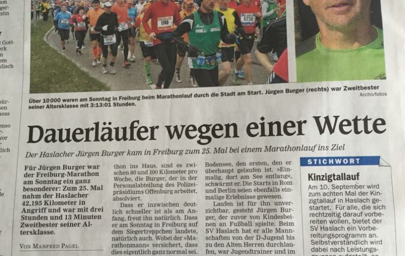OT Bericht über Jürgen Burger