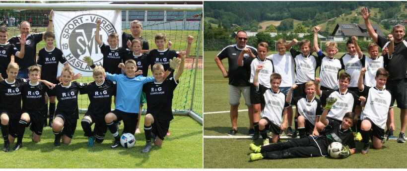 Meisterfotos der D1 und D2 des SV Haslach