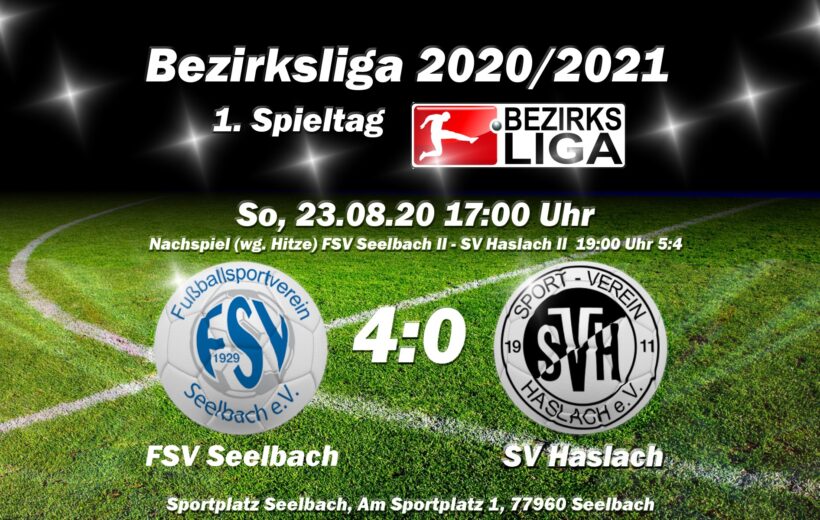 Spielbeginn in Seelbach Sonntag 17:00