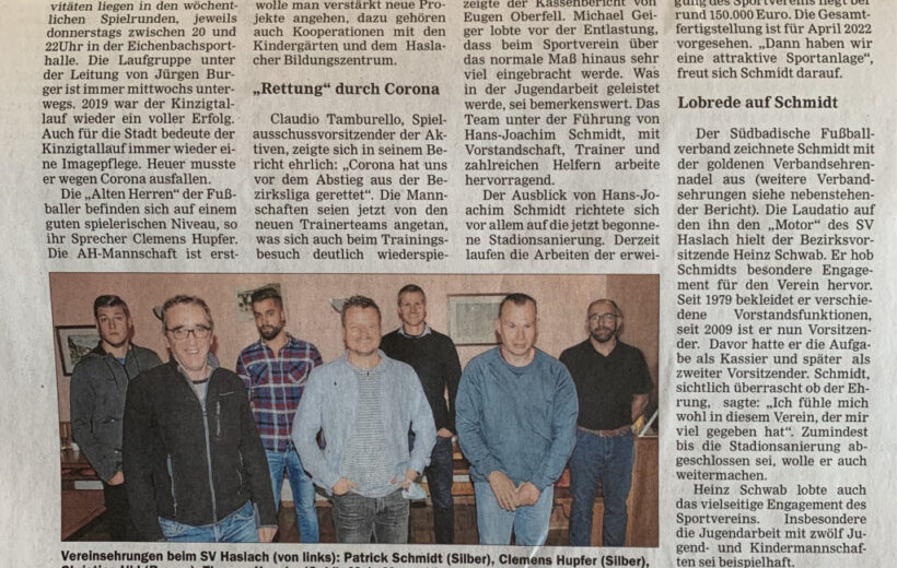 Bericht OT vom 19. und 20.10.2020 zur Jahreshauptversammlung