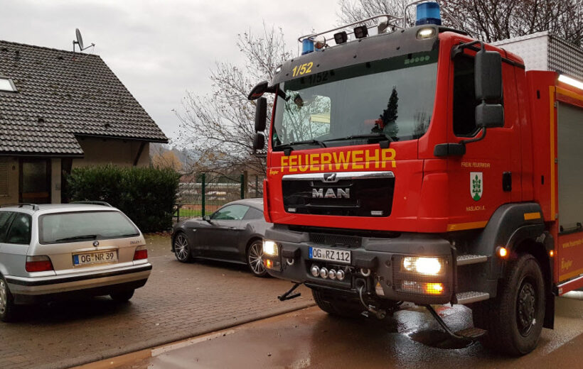 Feuerwehreinsatz im Clubhaus
