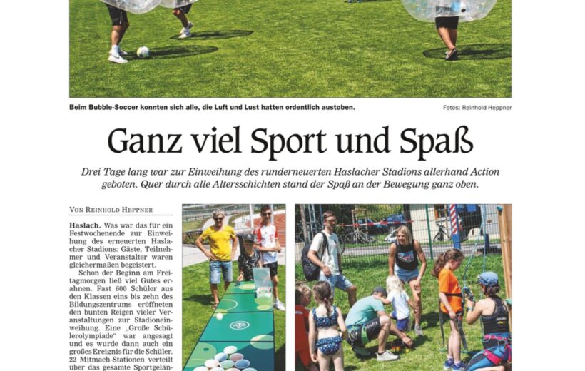 Berichte aus dem OT zur Stadioneröffnung