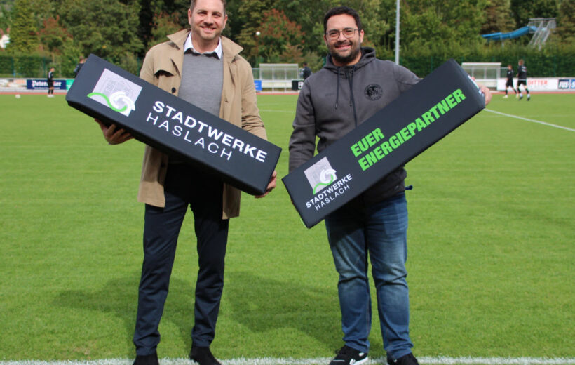 Zusammenarbeit von Stadtwerken und SV Haslach auf neue Beine gestellt