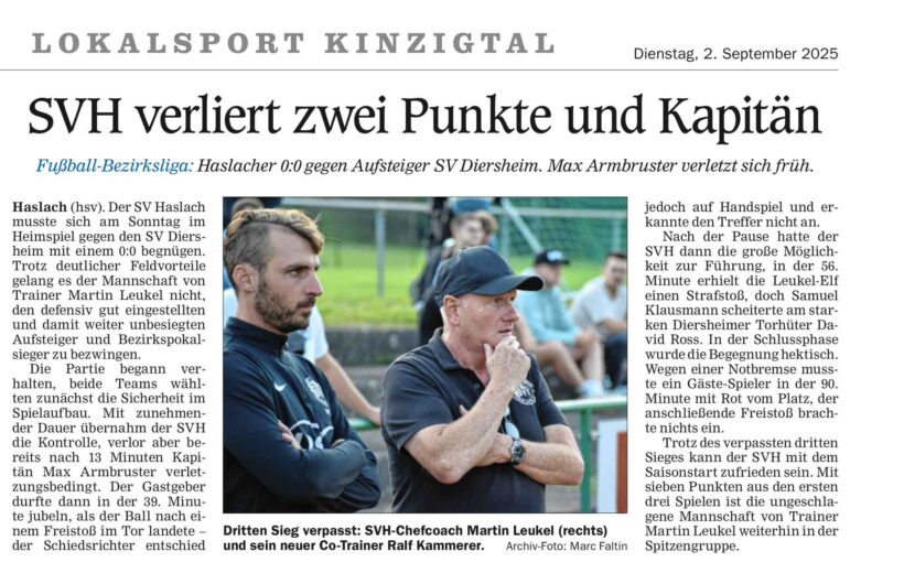 OT Spielbericht gegen den SV Diersheim