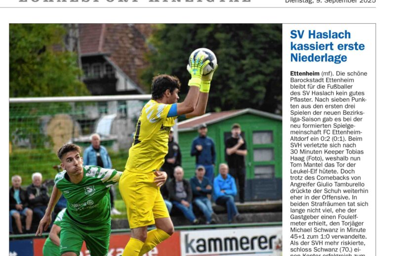 OT Spielbericht gegen den FC Ettenheim