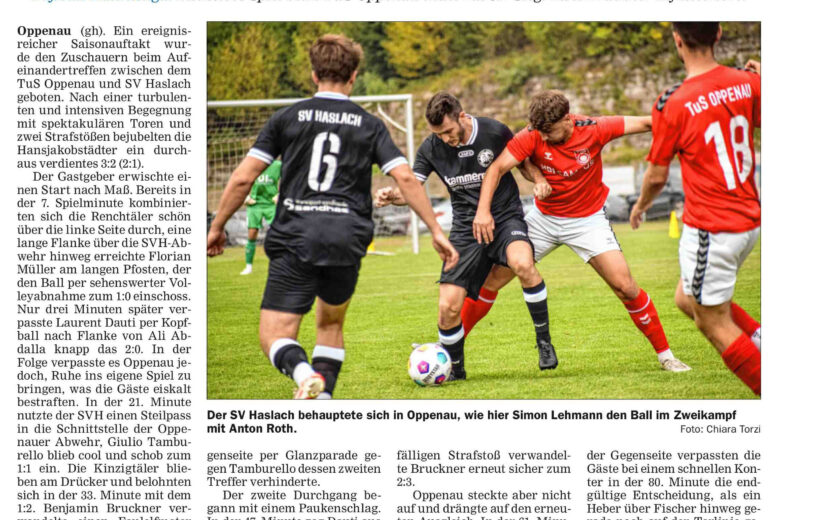 OT Spielbericht gegen den TuS Oppenau