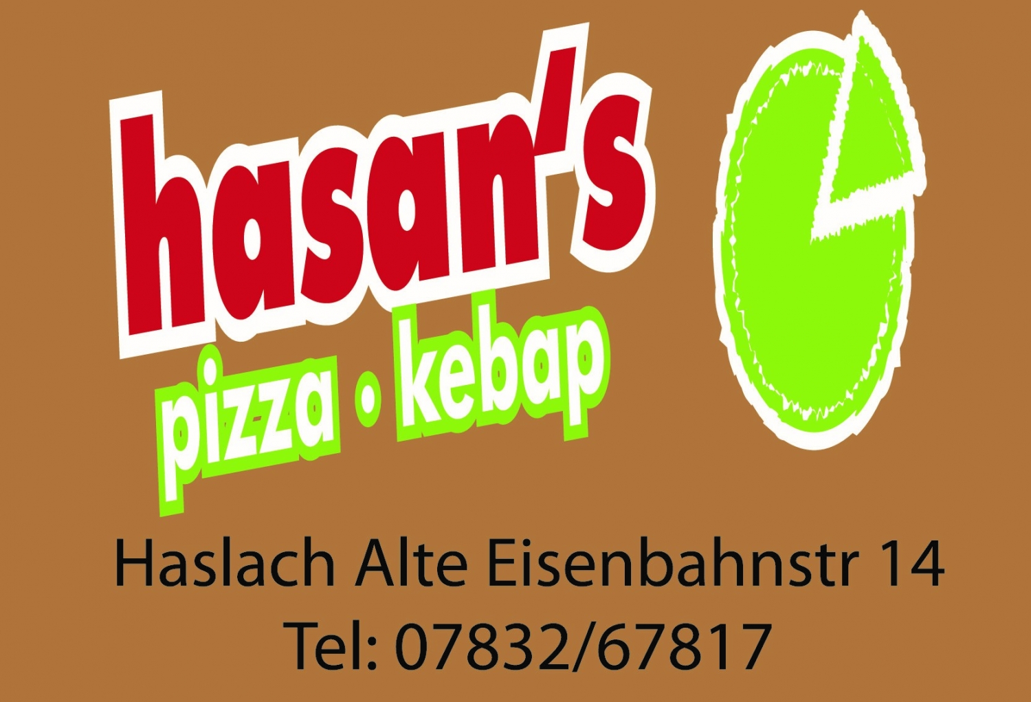 Logo Hasan’s Pizza · Kebap