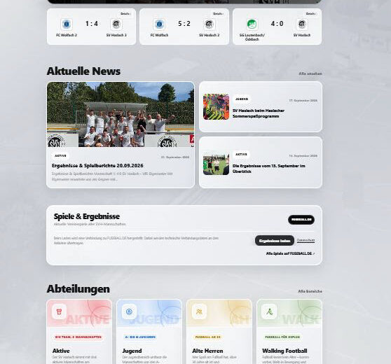 Der SV Haslach geht online in die Zukunft!