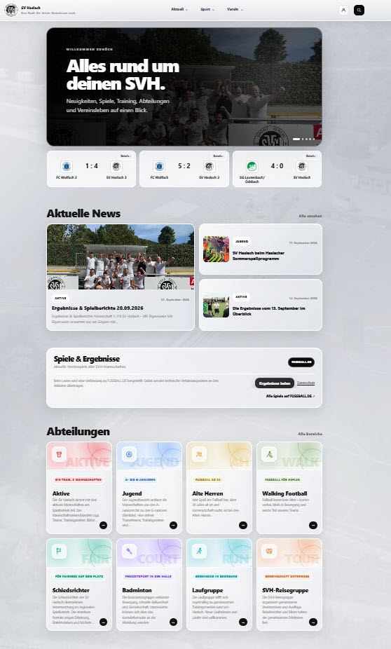 Der SV Haslach geht online in die Zukunft!