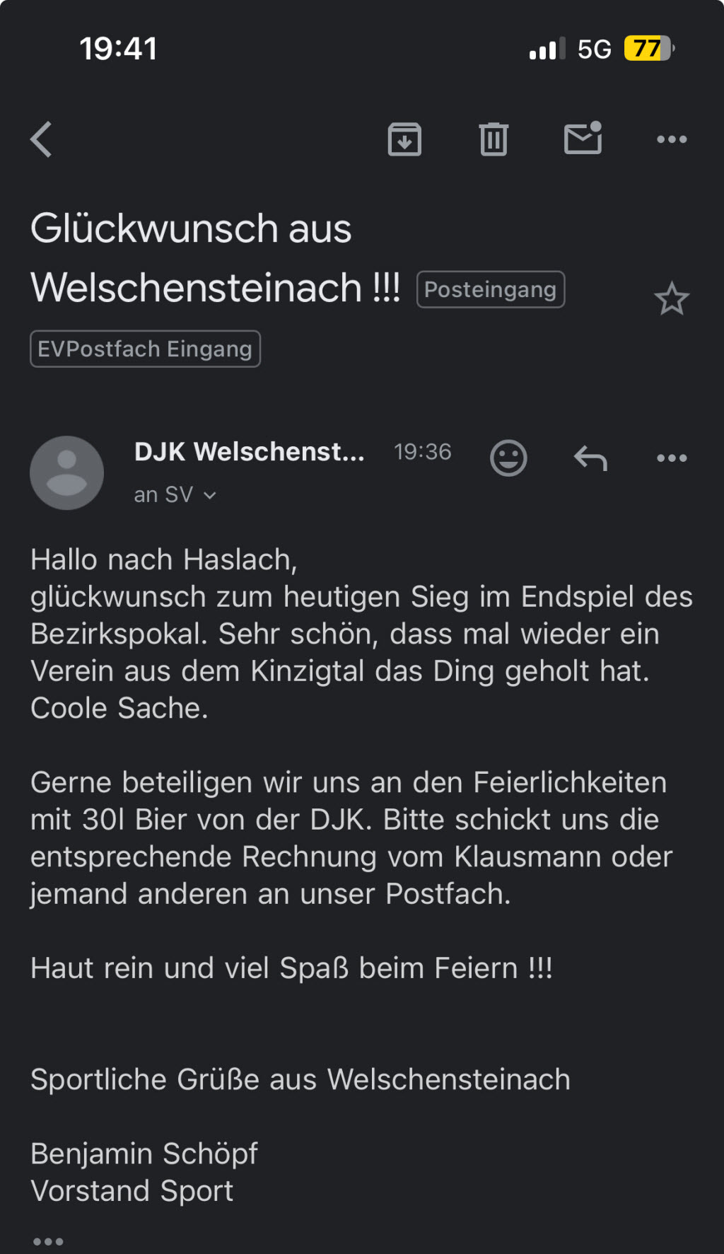 Bezirkspokalsieg des SV Haslach 2024 – Impression 101